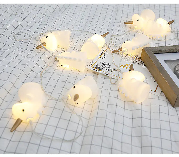 LED Unicorn String Lights for Kids' Room Decor
