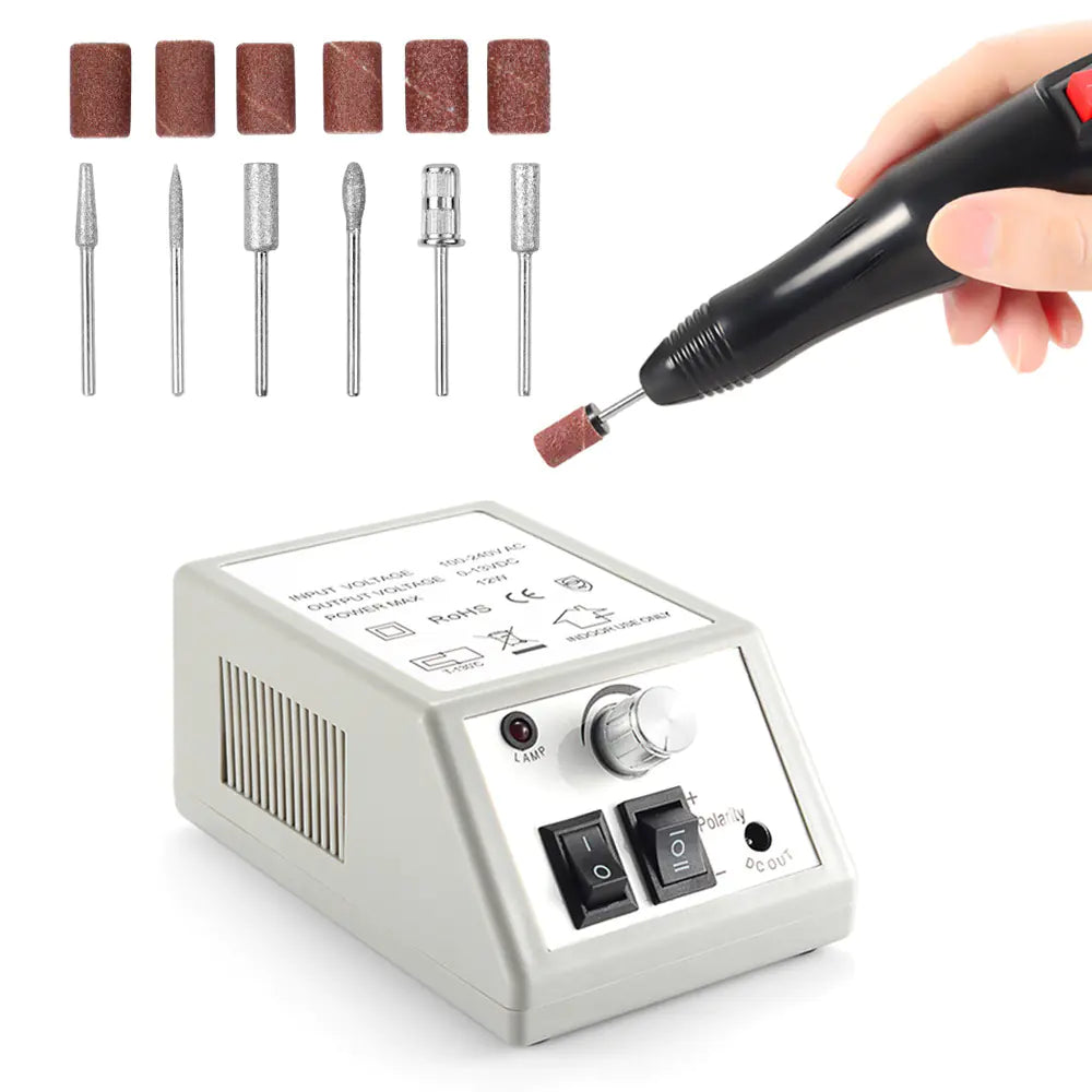 Nail Drill Machine - Electric Polishing Tool in Red Box