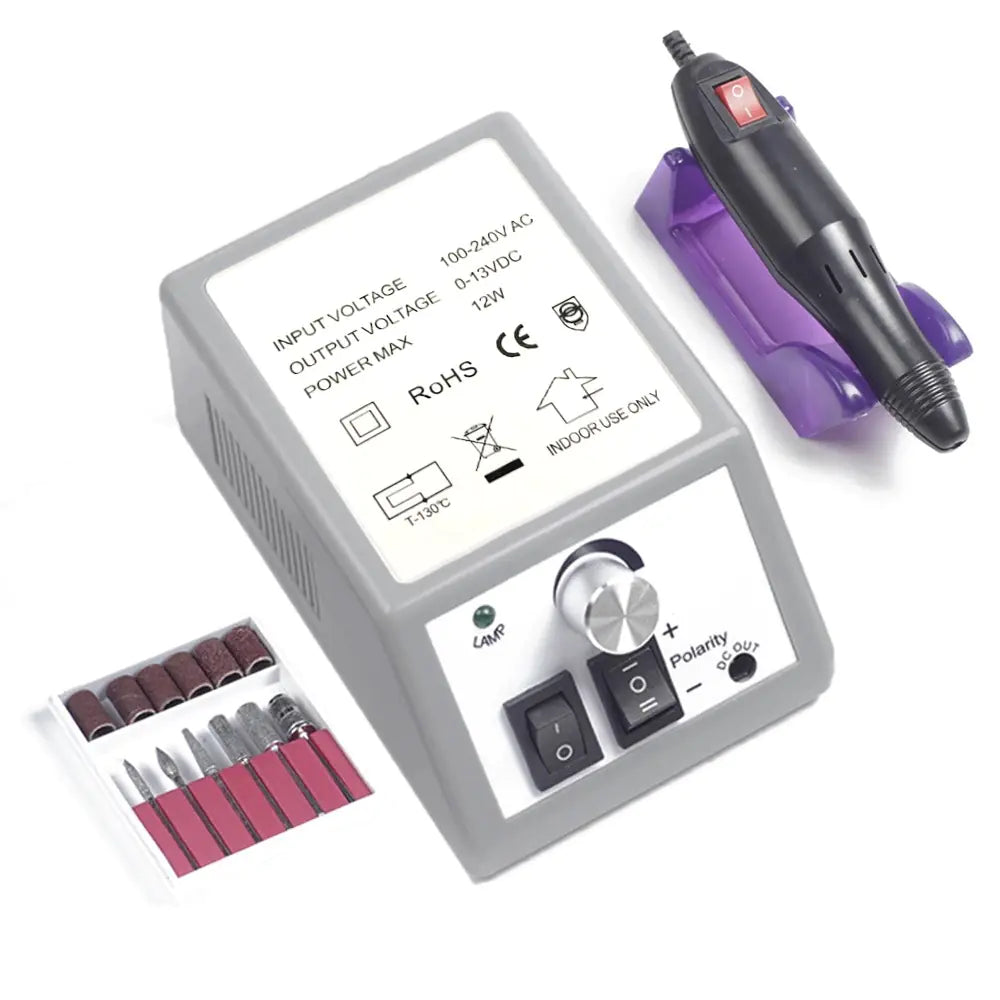 Nail Drill Machine - Electric Polishing Tool in Red Box