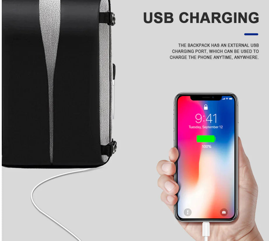 USB Charging Anti-Theft Backpack for Travel & Laptops