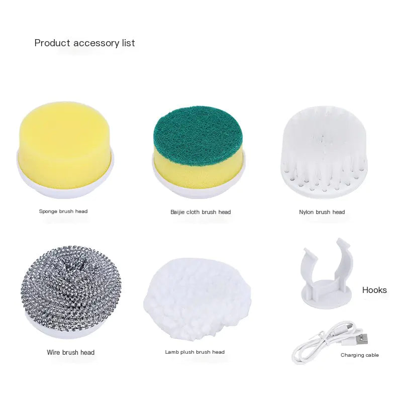 Electric Multifunctional Cleaning Brush for Home Use