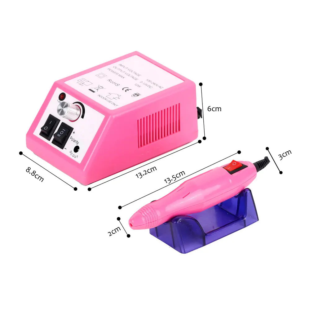 Nail Drill Machine - Electric Polishing Tool in Red Box