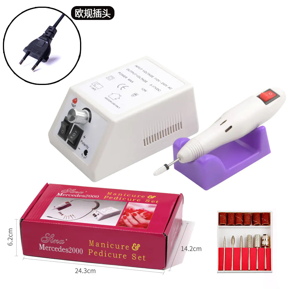 Nail Drill Machine - Electric Polishing Tool in Red Box