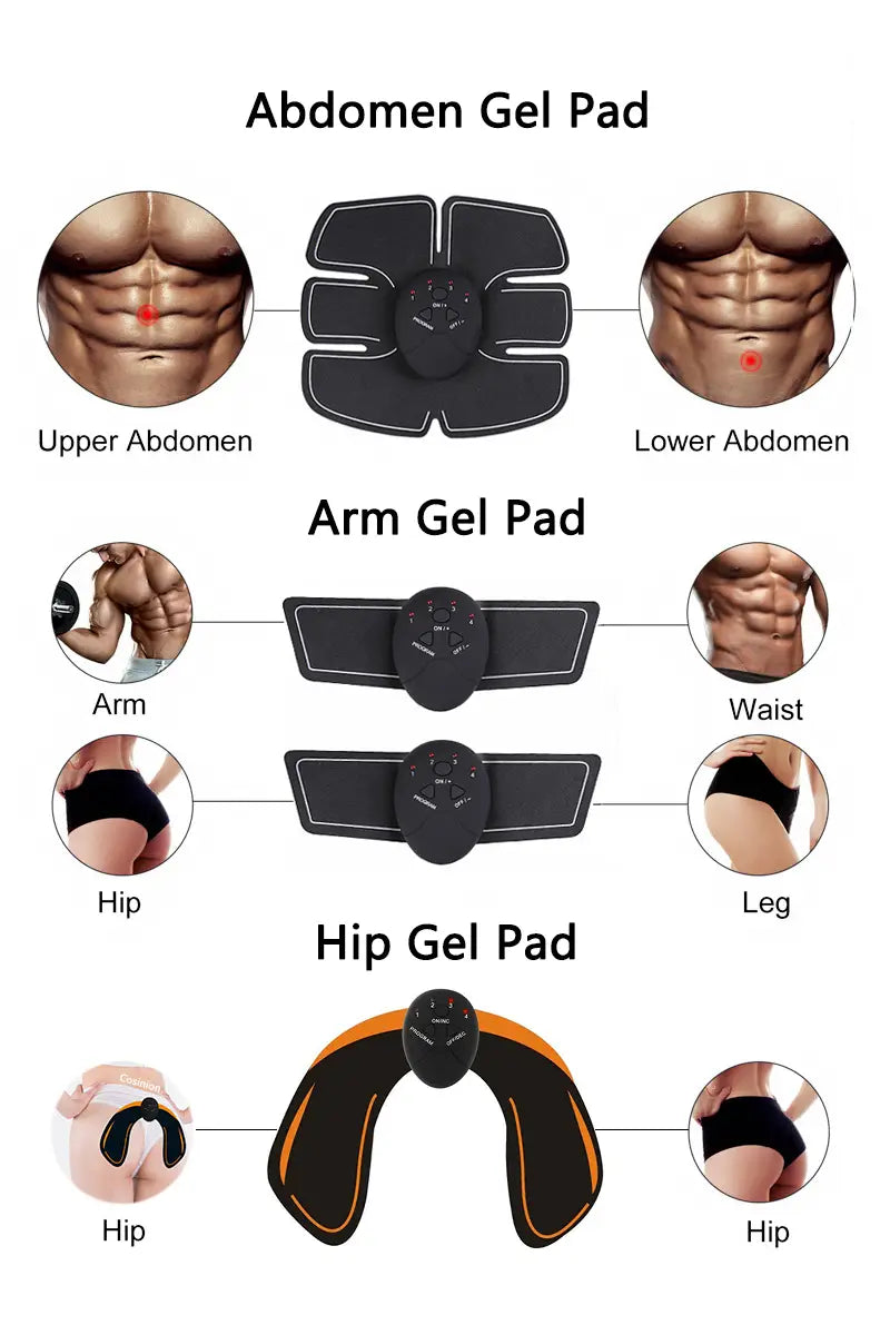 EMS Abdominal and Arm Massager for Home Fitness
